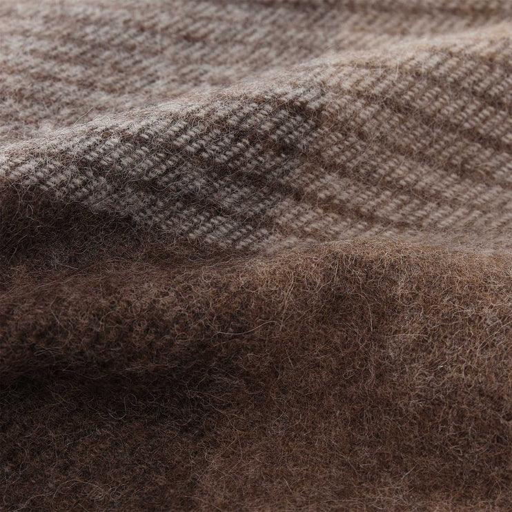 Salos Alpaca Blanket brown, 50% alpaca wool & 50% lambswool | High quality homewares