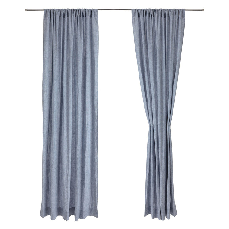 Vorhang Sameiroin Dunkles Graublau | Schöne Ideen für Ihr Zuhause | URBANARA