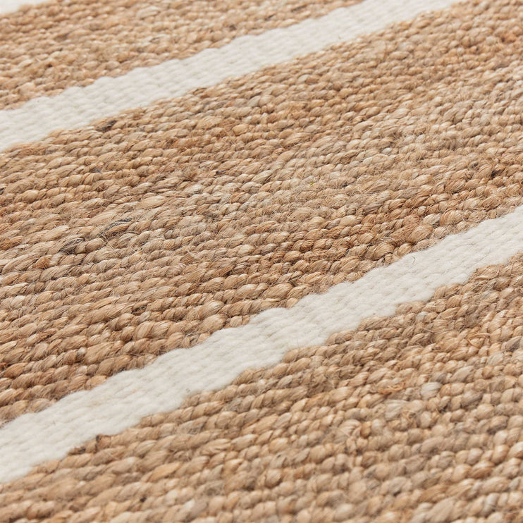 Sankra Hemp Rug natural & ivory, 90% hemp & 10% wool | High quality homewares