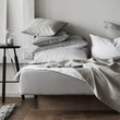 Perpignan Fitted Sheet in light grey | Home & Living inspiration | URBANARA