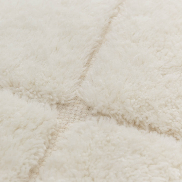 Rug Senha Natural white, 100% Wool | Find the perfect Runners