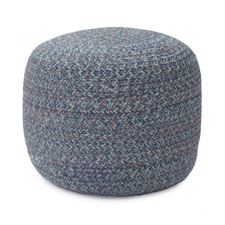 Shopal pouf, blue, 100% cotton