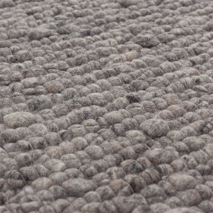 Sihora Rug grey melange, 60% wool & 40% cotton | Find the perfect wool rugs