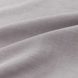 Soure duvet cover, dark grey & natural white, 100% cotton | URBANARA sateen bedding