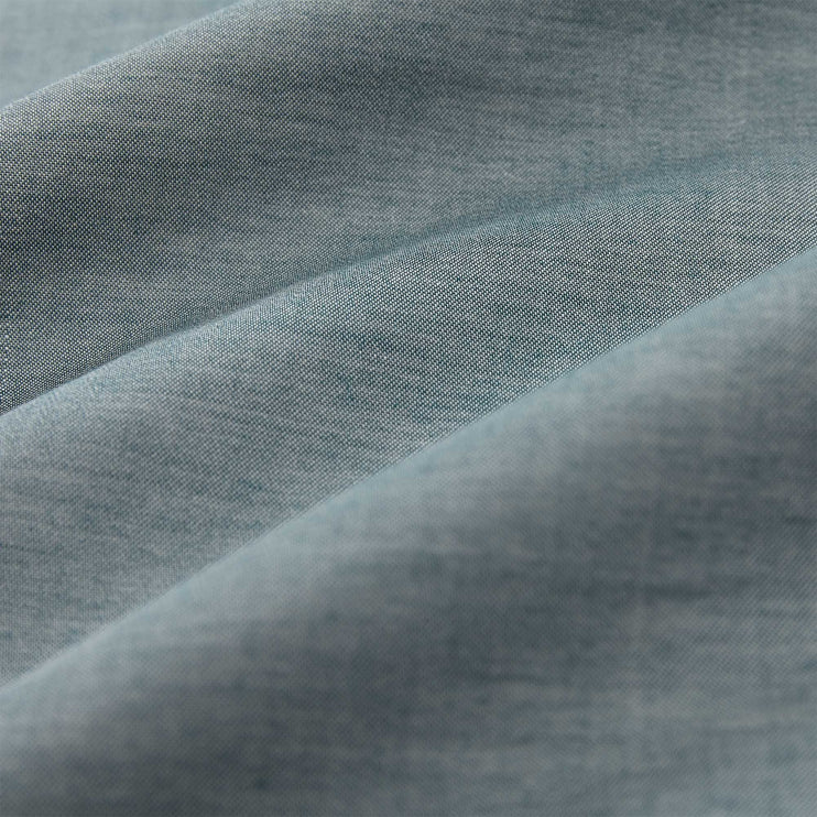 Soure duvet cover, forest green & natural white, 100% cotton | URBANARA sateen bedding
