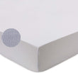 Sousa Fitted Sheet blue & white, 100% cotton