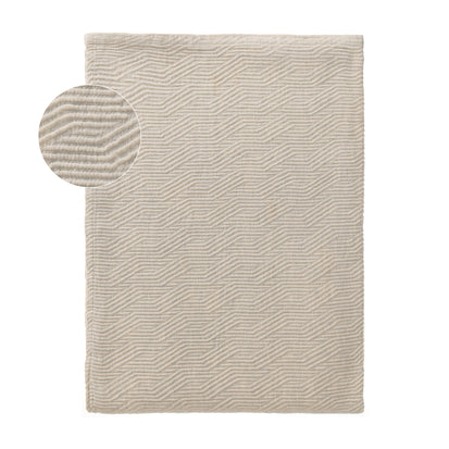 Tagesdecke Souto Natur, 60% Baumwolle & 40% Leinen