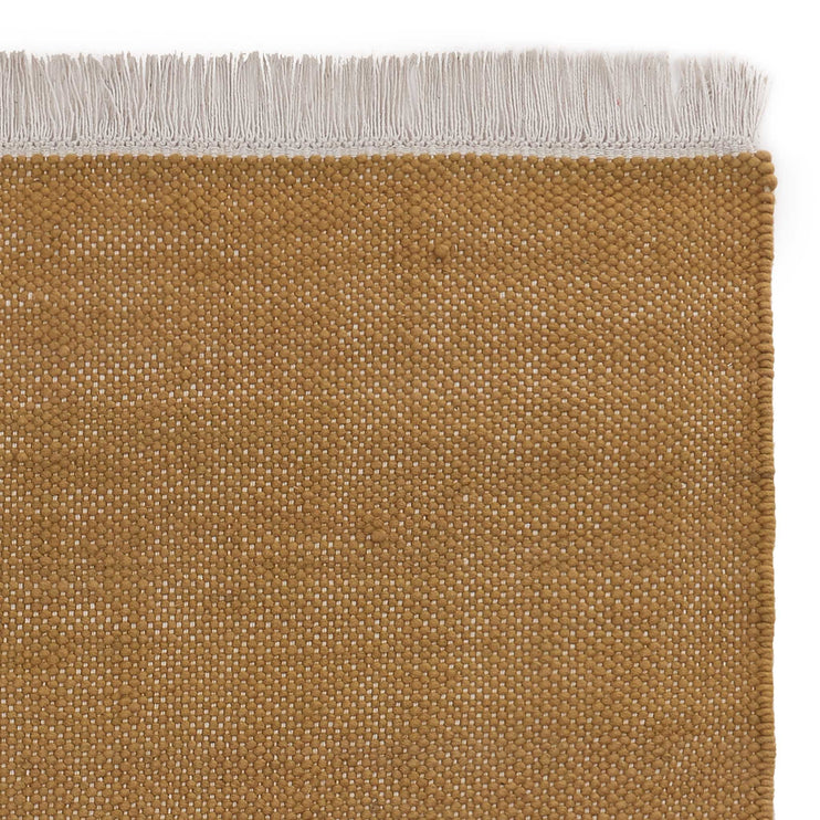 Tadali Wool Rug ochre & off-white, 70% wool & 30% viscose
