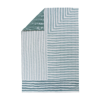 Picknickdecke Tamil Nebelblau & Grüngrau, 100% Baumwolle