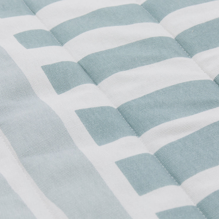 Picknickdecke Tamil, Nebelblau & Grüngrau, 100% Baumwolle | Hochwertige Wohnaccessoires