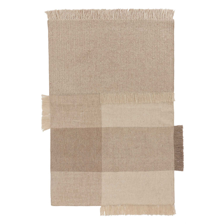 Thavar wool rug natural & off-white, 100% wool