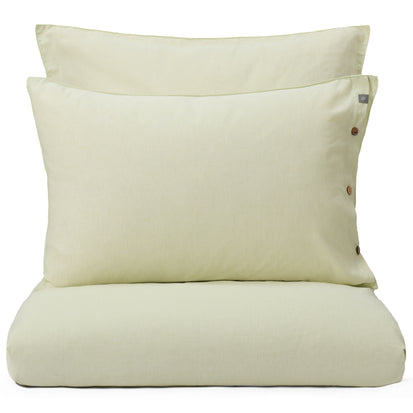 Bettdeckenbezug Tolosa Zarte Limette, 50% Leinen & 50% Baumwolle