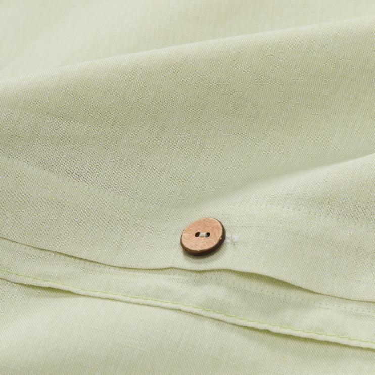 Bettdeckenbezug Tolosa, Zarte Limette, 50% Leinen & 50% Baumwolle | URBANARA Leinen-Bettwäsche