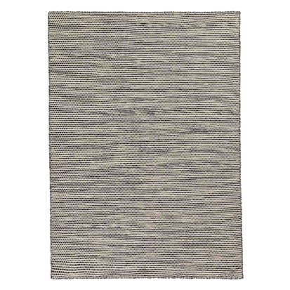 Udana rug, natural white & black & light grey, 100% wool | URBANARA wool rugs