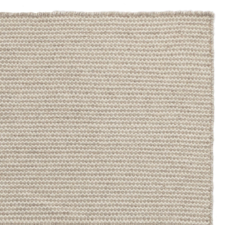 Udana runner, sandstone melange & natural white, 100% wool