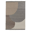 Umari Wool Rug grey melange & stone grey melange & natural white, 100% wool