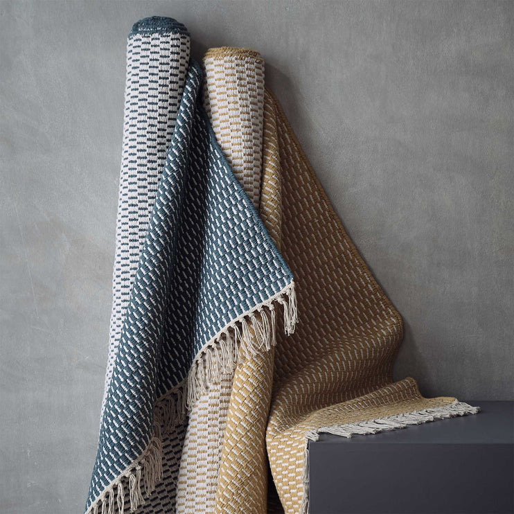 Läufer Upani in Senfgelb & Natur aus 100% Baumwolle | Entdecken Sie unsere schönsten Wohnaccessoires