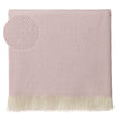 Uyuni Cashmere Blanket powder pink & cream, 100% cashmere wool