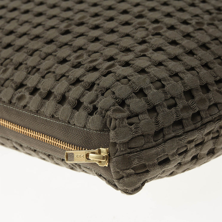 Veiros Sao Cushion moss green, 100% cotton | High quality homewares