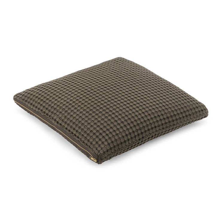 Veiros Sao Cushion moss green, 100% cotton