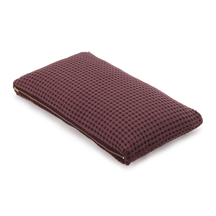 Veiros Sao Cushion bordeaux red, 100% cotton
