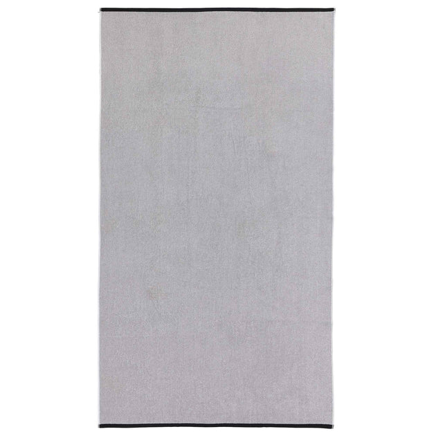 Ventosa beach towel, grey & white, 100% organic cotton