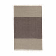 Visby Wool Blanket brown & cream, 100% new wool | URBANARA wool blankets