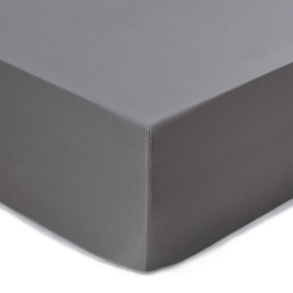 Boxspring-Spannbettlaken Vivy Grau, 100% Baumwolle