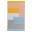 Vigo beach towel, yellow & light pink & ice blue, 100% cotton