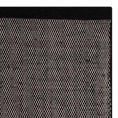 Wollteppich Kolong übergroß Schwarz & Eierschale, 100% Wolle