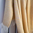 Wolldecke Gotland [Senfgelb/Creme]