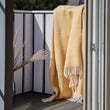Wolldecke Gotland [Senfgelb/Creme]