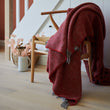 Wolldecke Gotland Dia [Rot/Grau]