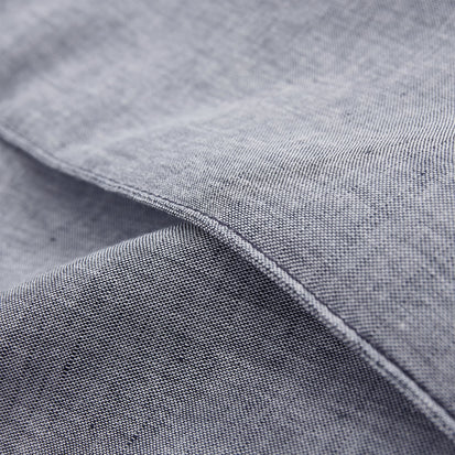 Leinen-Baumwoll-Bettwäsche-Set Tolosa [Jeansblau]