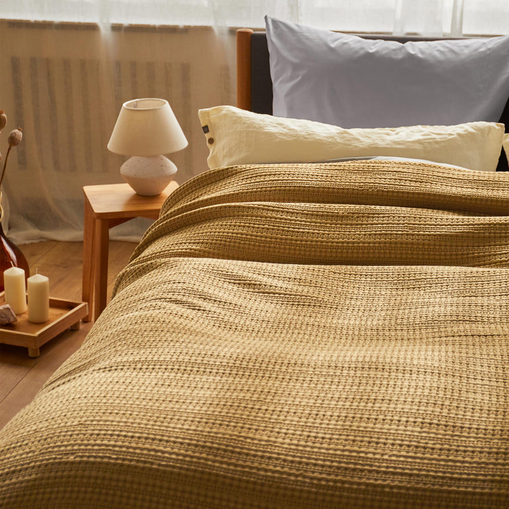 Baumwoll-Tagesdecke Anadia [Kork]