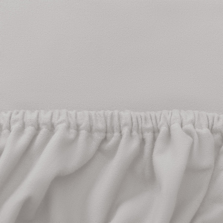 Flanell-Spannbettlaken Cambra [Hellgrau]