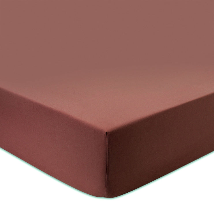 Flanell-Spannbettlaken Cambra [Maron]