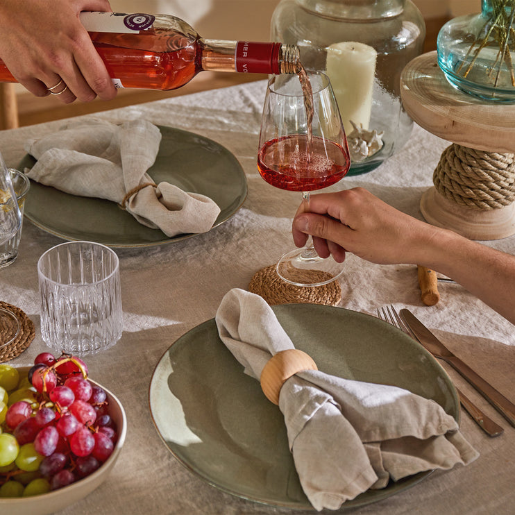 Teller-Set Capela [Blasses Olivegrün]