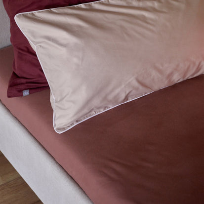 Flanell-Spannbettlaken Cambra [Maron]