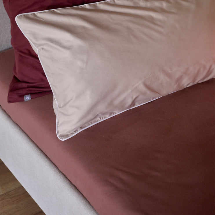 Flanell-Spannbettlaken Cambra [Maron]