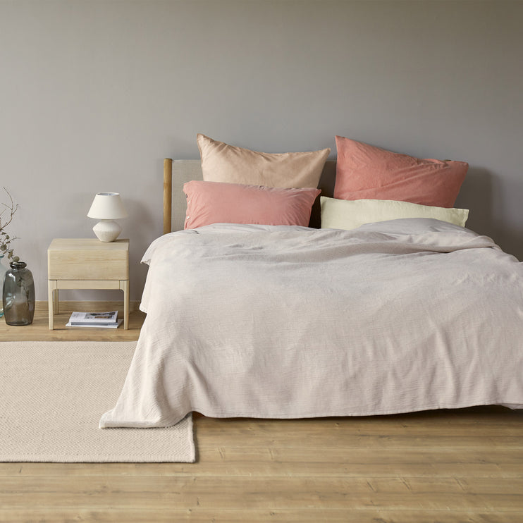 Bio-Baumwoll-Bettwäsche Evora [Altrosa]