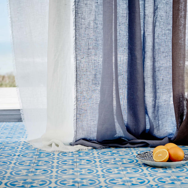 Vorhang Set Kiruna [Blaugrau]