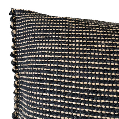 Upcycling-Kissen mit Füllung Cadema [Schwarz]