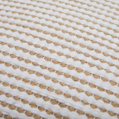Upcycling-Kissen mit Füllung Cadema [Weiß & Beige]