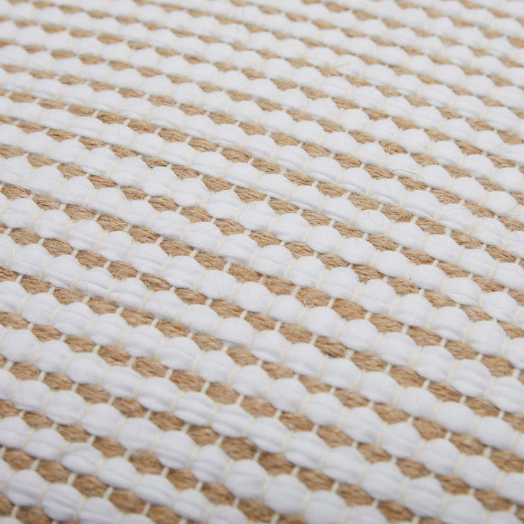 Upcycling-Kissen mit Füllung Cadema [Weiß & Beige]