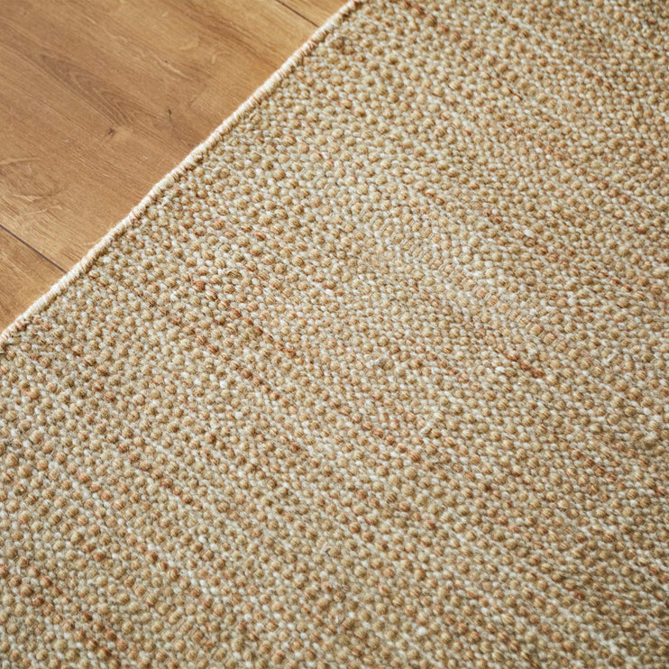 Wollteppich Udana [Terrakotta & Grau & Naturweiß]