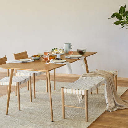 Bank Zenica [Hellgeölte Eiche / Naturweiß]