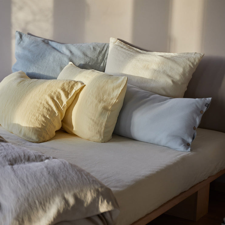 Jersey-Bettwäsche Medelo [Nebelblau]