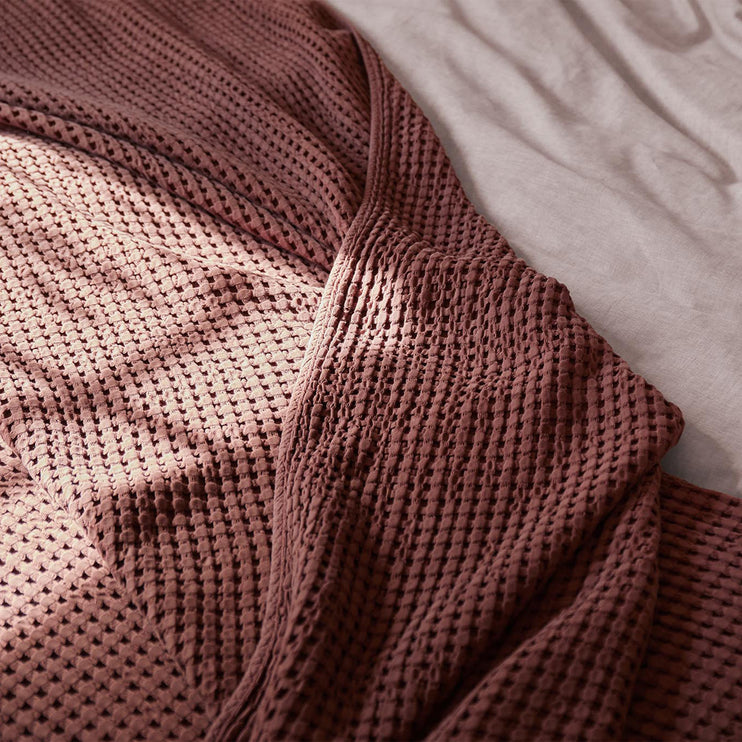 Baumwoll-Tagesdecke Veiros [Maron]