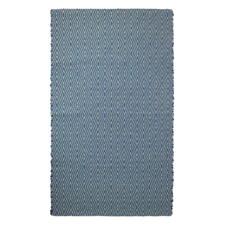 Upcycling-Teppich Padrelo mit Jute [Blau]